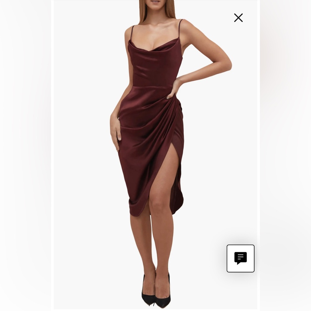 HOUSE OF CB- Reva Satin Dress